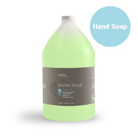 Zogics Organics Hand Soap, Fresh Air, 1 gallon OHSFA128-Single